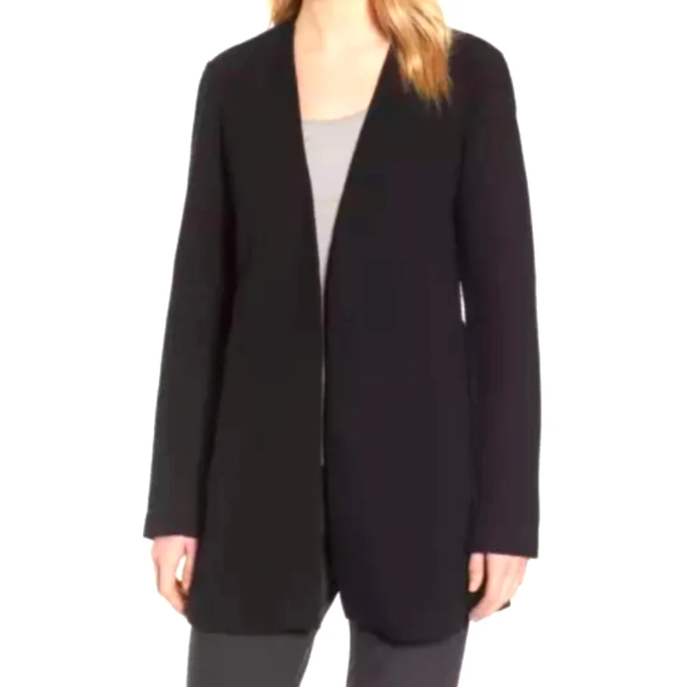 Brown Cardigan Jacket XL w/ Pockets  Sustainable TENCEL Elieen Fisher NWT - Picture 4 of 14